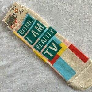 Blue Q Womens Cotton Ankle Socks B$&@ch I am Reality TV Drama Funny